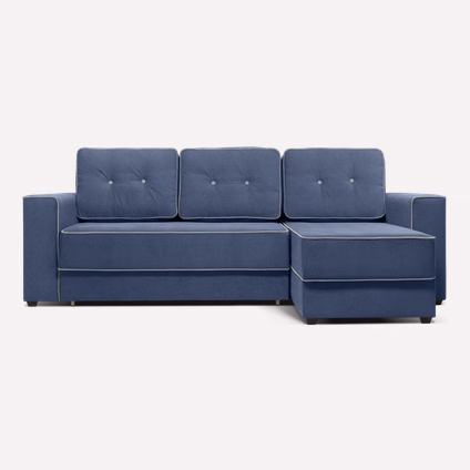 Диван угловой Менли Velvet Navy Blue