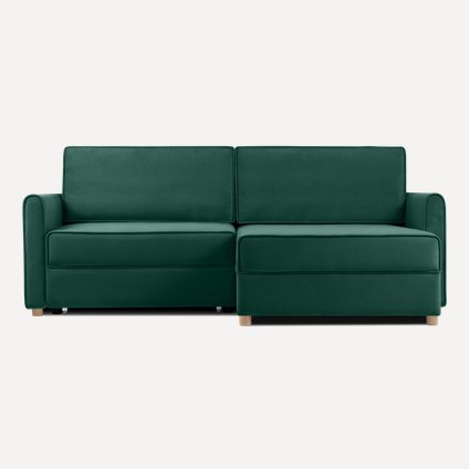 Диван угловой Лилле Velvet Emerald