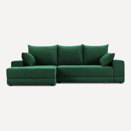 Диван угловой Дарол Velvet Emerald