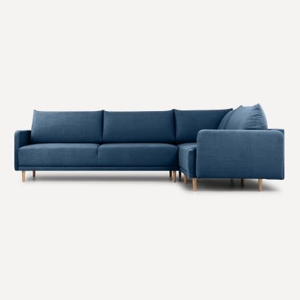 Диван угловой Сайле Barhat Navy Blue