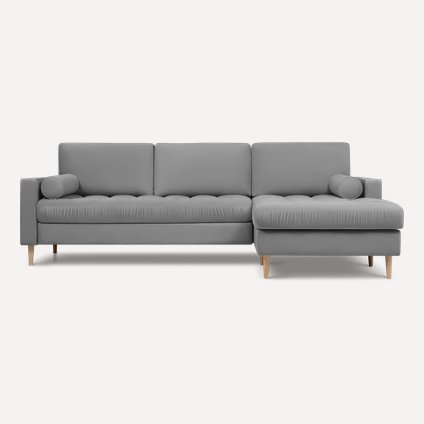 Диван угловой Плэнтис Velvet Grey