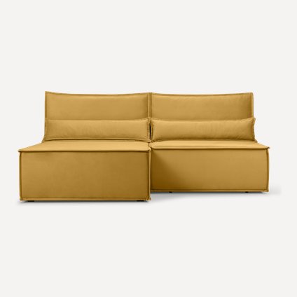 Диван угловой Стаус Velvet Yellow