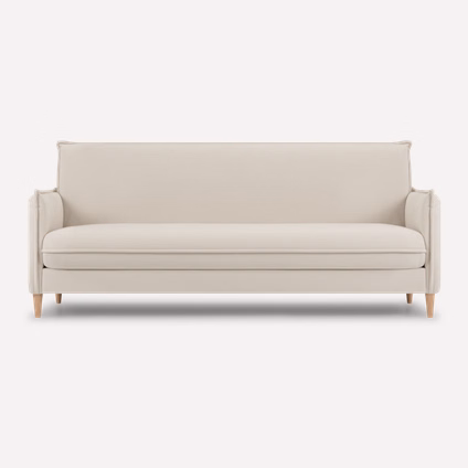 Диван прямой Дара Вельвет Молочный