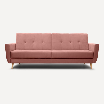 Диван прямой Лайтси Velvet Pink