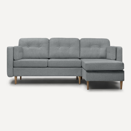 Диван угловой Плиди Sherst Grey