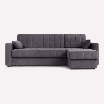 Диван угловой Мурано Velvet Grafit