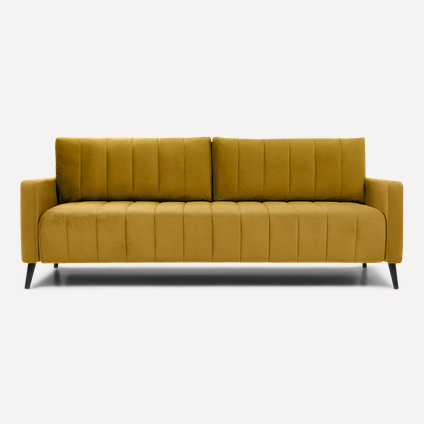 Диван прямой Маркфул Velvet Yellow