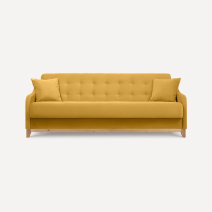 Диван-кровать Марси Velvet Yellow