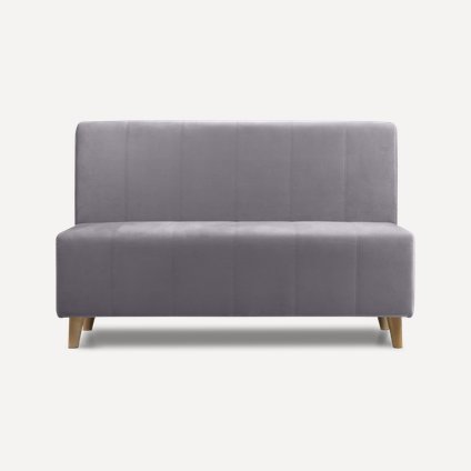 Диван прямой Илар Velvet Silver