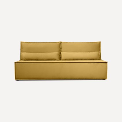 Диван прямой Стаус Velvet Yellow