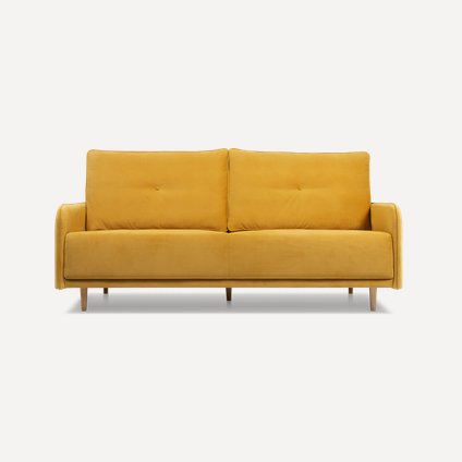 Диван прямой Арил Velvet Yellow