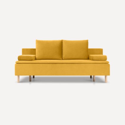 Диван еврокнижка Линс Velvet Yellow