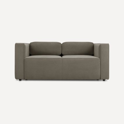 Диван прямой Аронт Мини Велюр Серо-зеленый