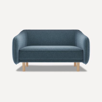 Диван прямой Коренс Textile Blue