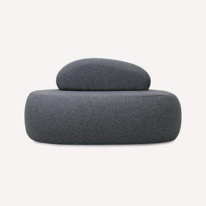 Кушетка Олтен Рогожка Графитовый