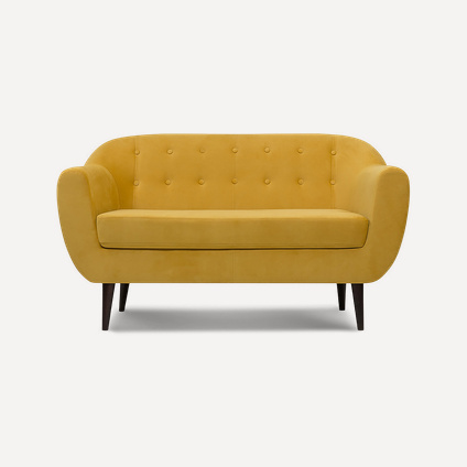 Диван прямой Роттердам Velvet Yellow