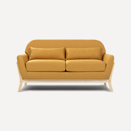Диван прямой Эннис Textile Yellow