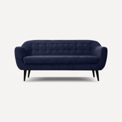 Диван прямой Роттердам-3 Velvet Blue