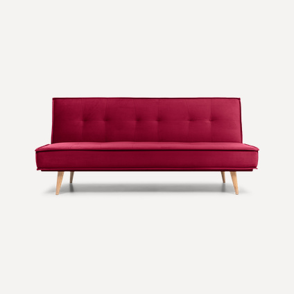 Диван прямой Дель Velvet Crimson