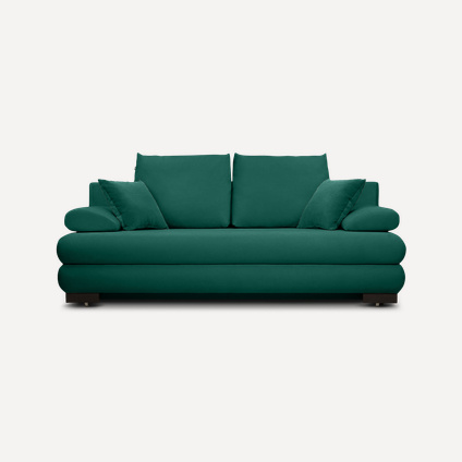 Диван прямой Лени Velvet Emerald