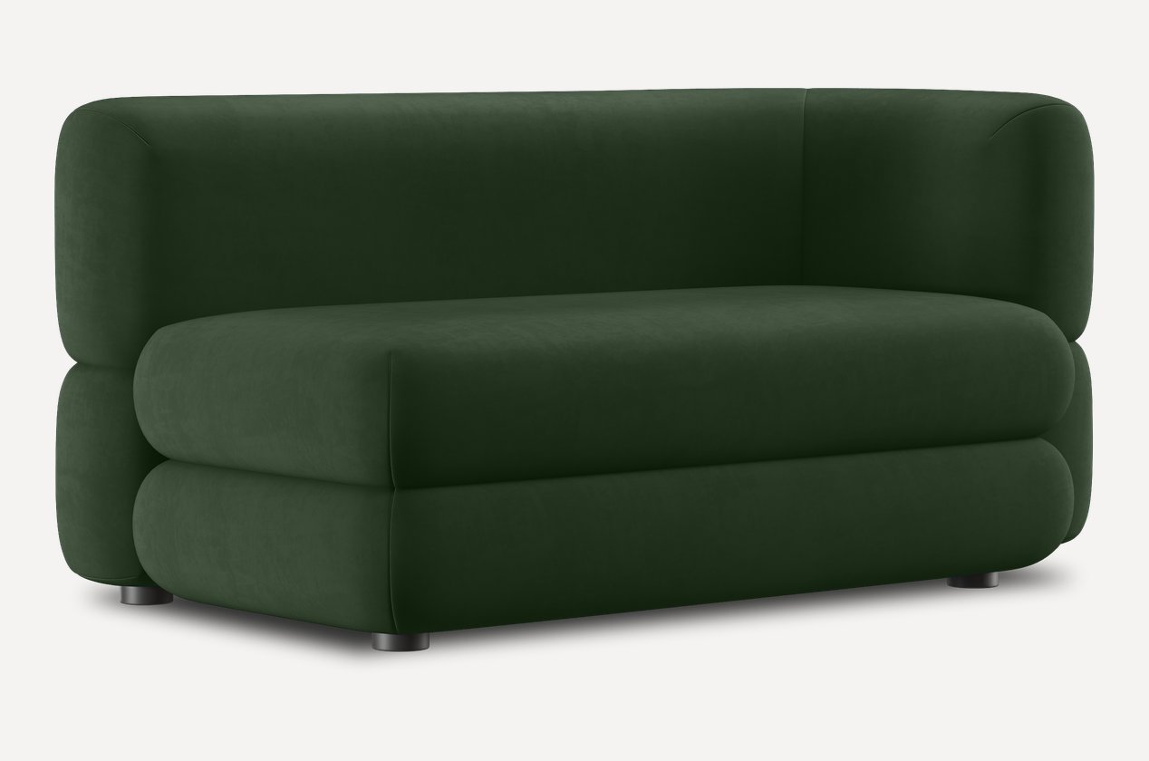 Диван прямой Брера-7 Велюр Зеленый - фото 2