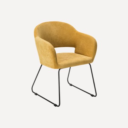 Стул Одар-4 Velvet Yellow