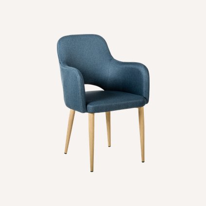 Стул Лэджер Arm-1 Textile Deep Blue