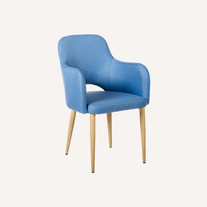Стул Лэджер Arm-1 Textile Blue