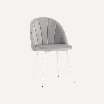 Стул Бартон-1 Velvet Light Grey