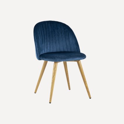 Стул Лион Stripes Velvet Blue