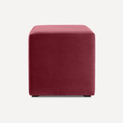 Пуф Куб Velvet Crimson