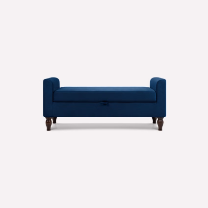 Банкетка Белги Velvet Navy Blue
