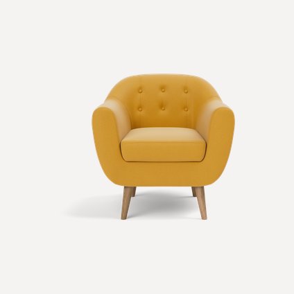Кресло Роттердам Velvet Yellow