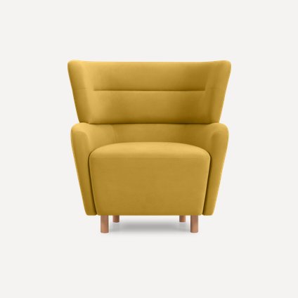 Кресло Одрил Velvet Yellow