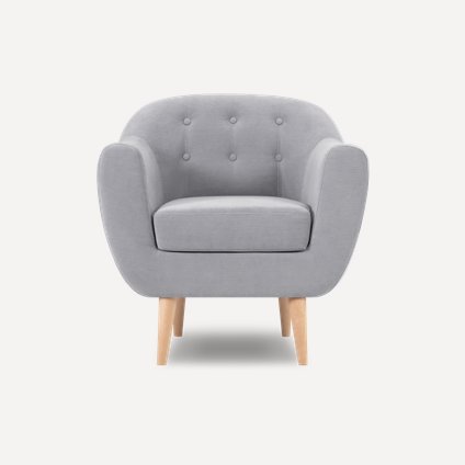 Кресло Роттердам Velvet Silver