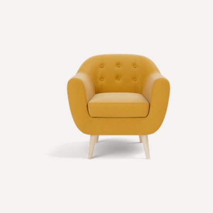 Кресло Роттердам Velvet Yellow