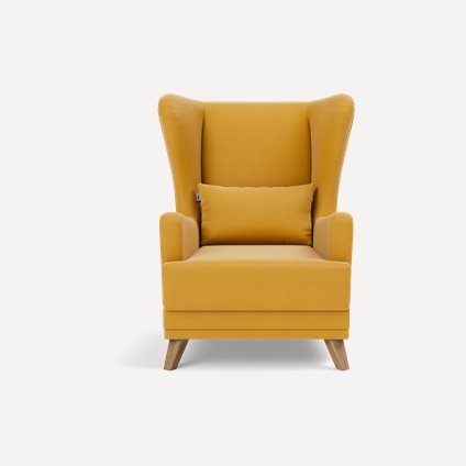 Кресло Оксфорд Velvet Yellow