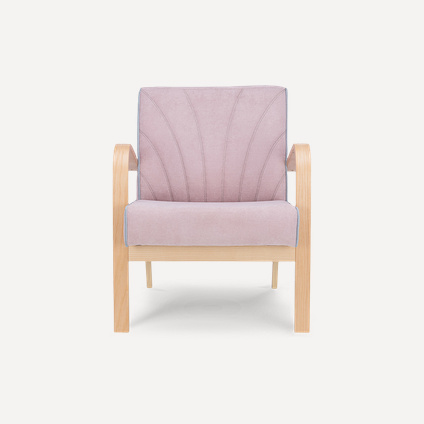 Кресло Шелл Textile Poudre