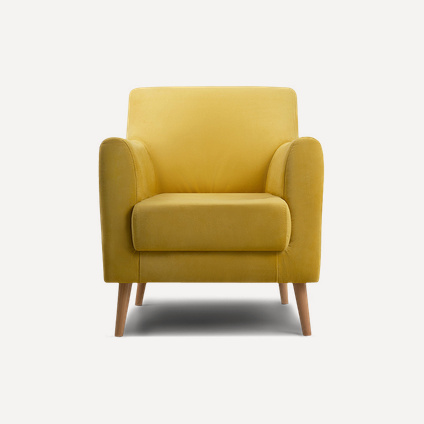Кресло Оденс Velvet Yellow