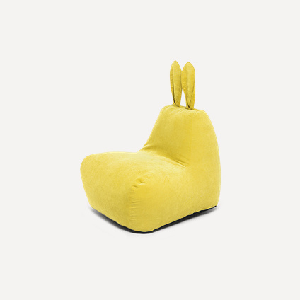 Кресло Банни Velvet Yellow