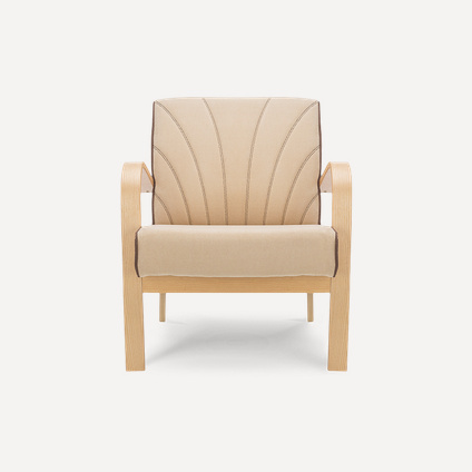 Кресло Шелл Velvet Beige