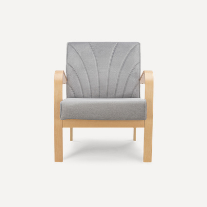 Кресло Шелл Velvet Grey