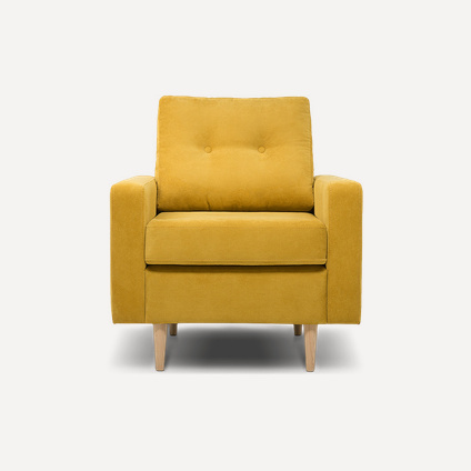 Кресло Динс Velvet Yellow