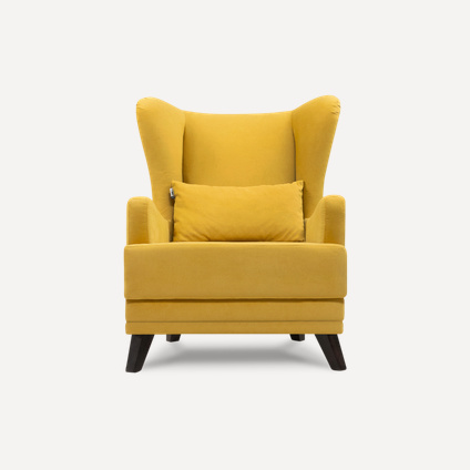 Кресло Оксфорд Velvet Yellow