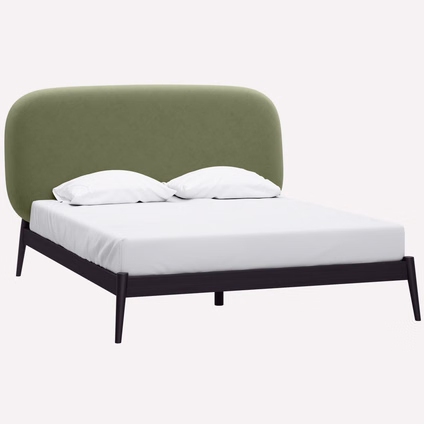 Кровать Саоми 140 Velvet Olive уценка