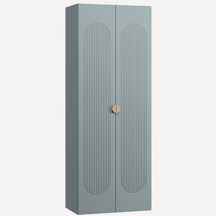 Распашной шкаф Луми 2-90x242 Серо-зеленый распродажа