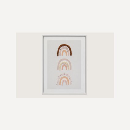 Постер детский Радуга Розовый 30x40