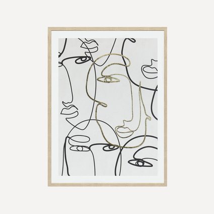 Картина Графика Лица 45x60