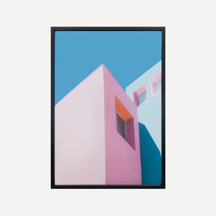 Постер Стрит Розовый 50x70