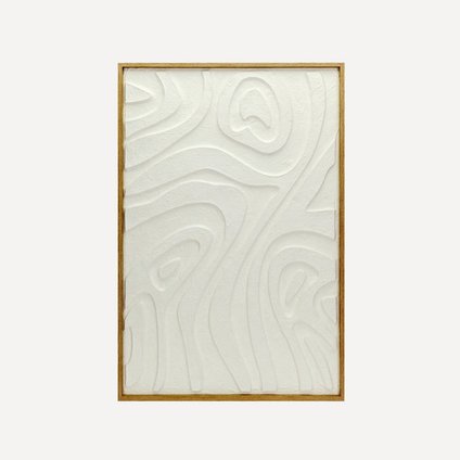 Картина Рельеф Белый 60x90 уценка